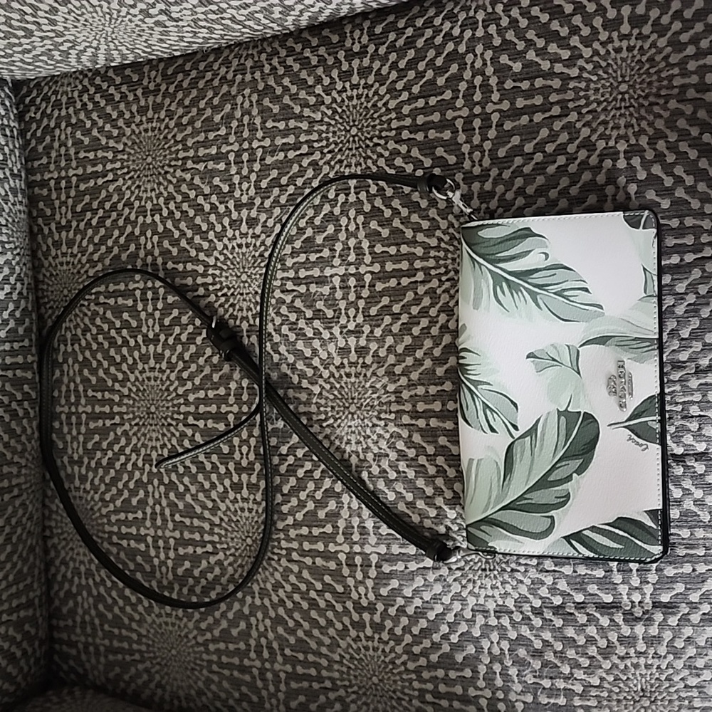 Banana leaf Coach crossbody bag